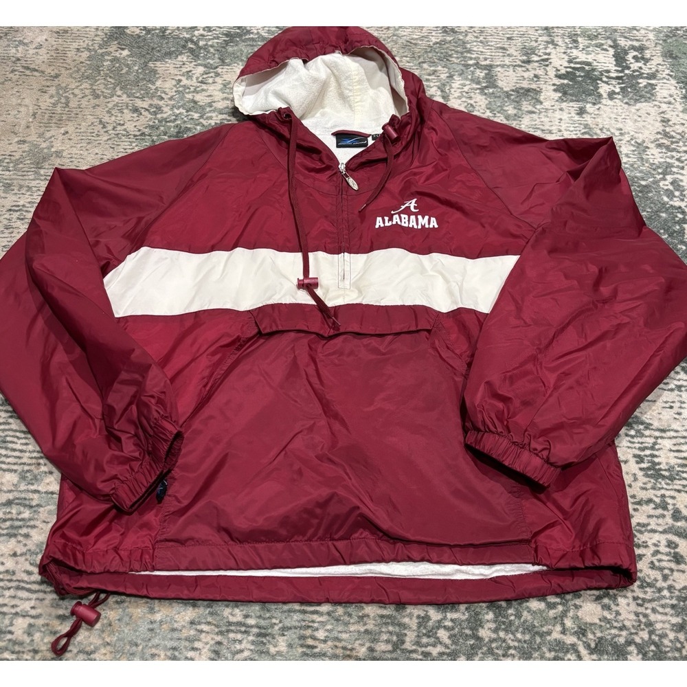Vintage 90s Alabama Crimson Tide Storm Duds Windbreaker Jacket Men's XL